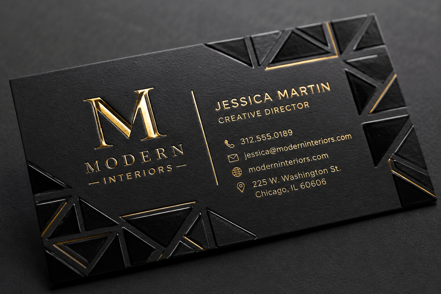 BMD Printing · Business Cards - Dual Raised (Foil/Spot UV)